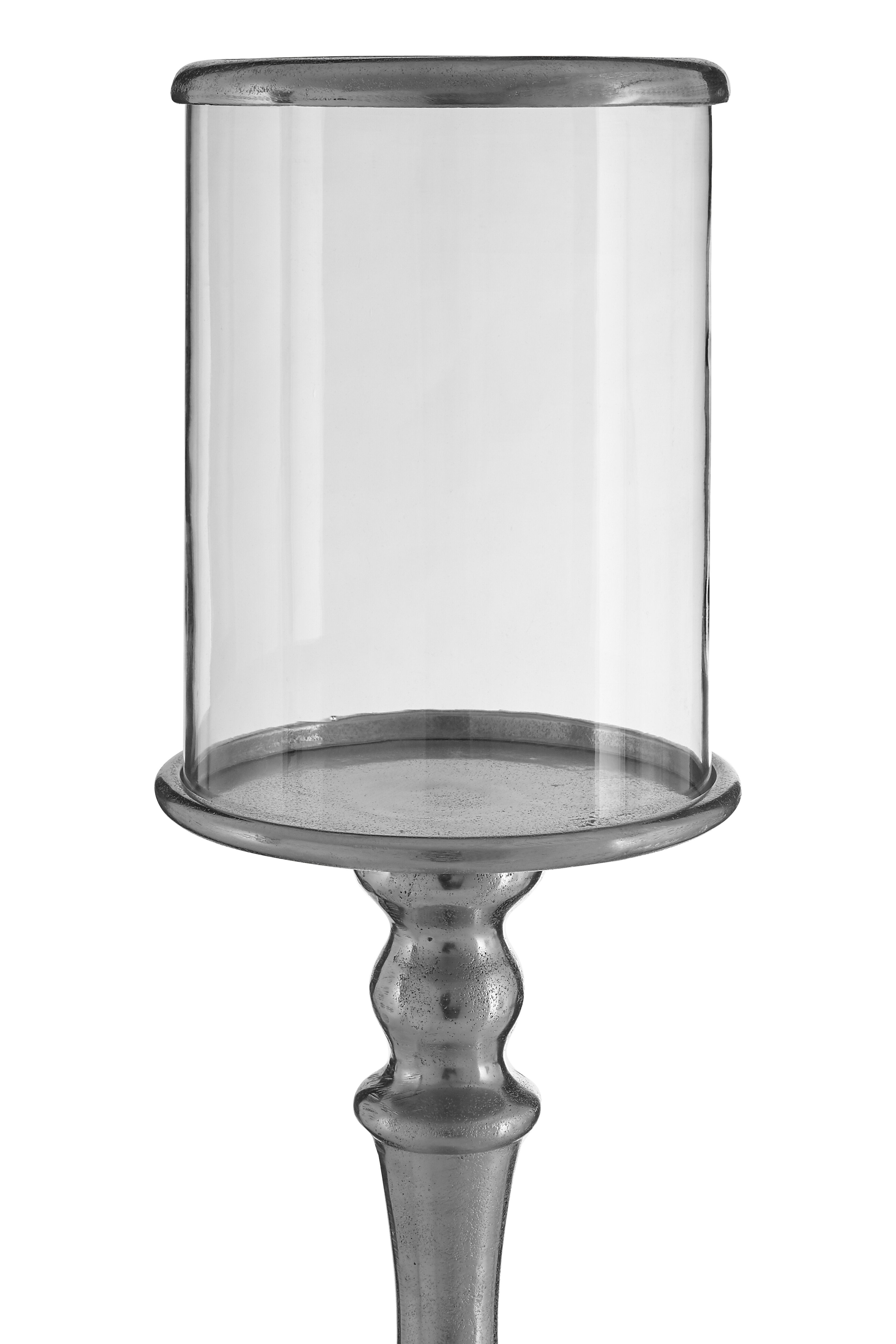 Candace Townhouse Small Nickel Candle Holder